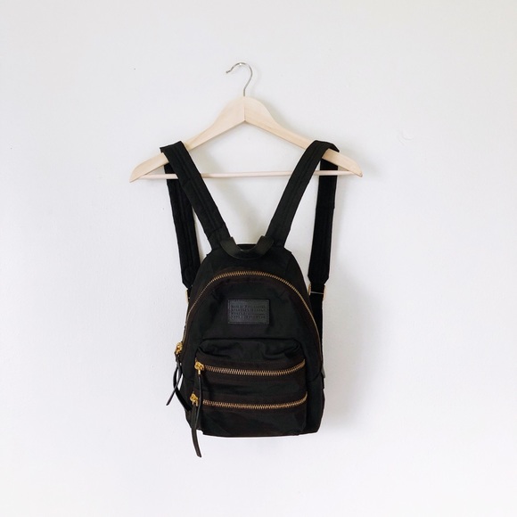 Marc By Marc Jacobs Handbags - Marc by Marc Jacobs Black and Gold Nylon Backpack